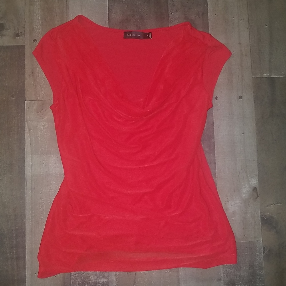 The Limited Drape neck short sleeve shirt